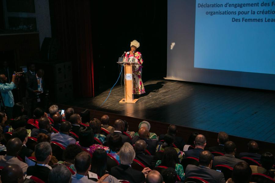 Honorine Nze Biteghe déclaration des femmes de la société civile adhésion au Réseau des Femmes Leaders Africaines